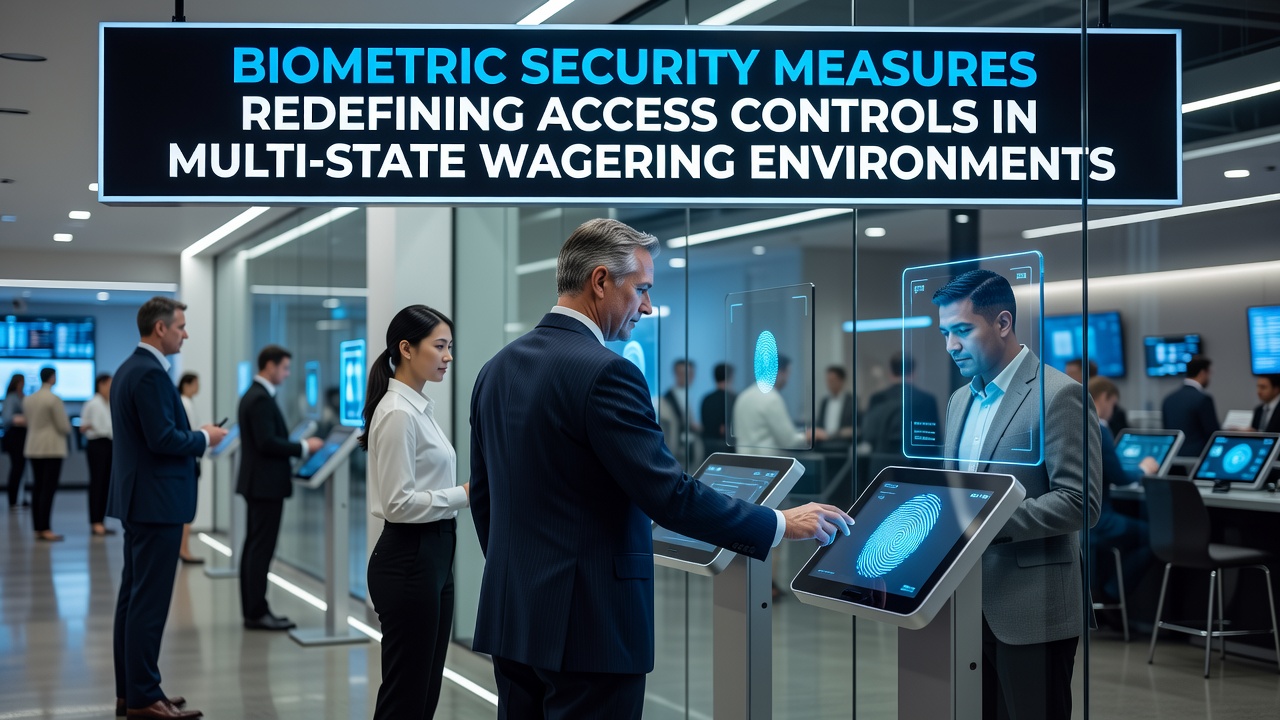 Biometric scanners integrated into multi-state wagering platforms for secure user verification