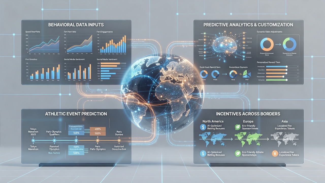 Data analysts reviewing behavioral patterns on athletic prediction platforms across international markets