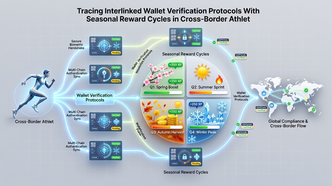 Seasonal reward cycle synchronization with verified wallets in athletic prediction platforms
